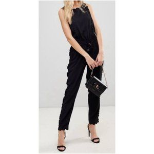 Ted Baker | Sippy Scallop Detail Jumpsuit Black Size 1/ US Size 4